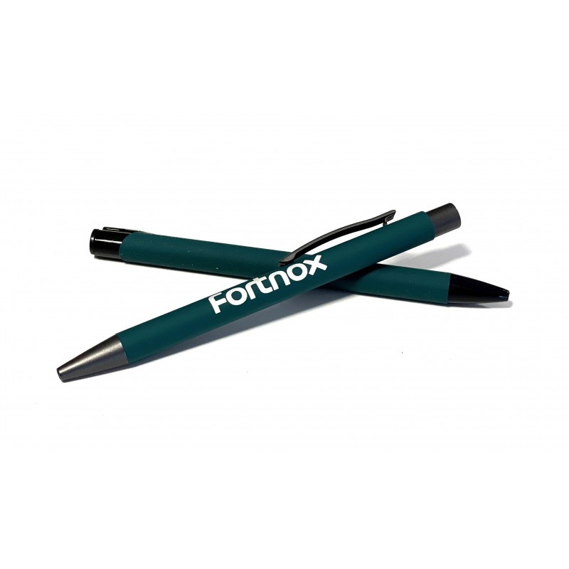 Lyxig gummerad penna